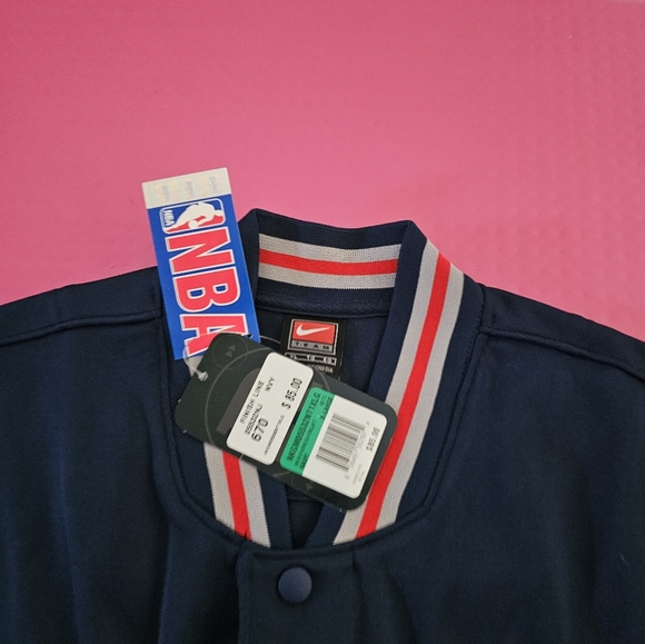 Vintage NWT Nike Team New Jersey Nets Shooting Warm Up Jersey Shirt  Mens xl - Picture 3 of 5